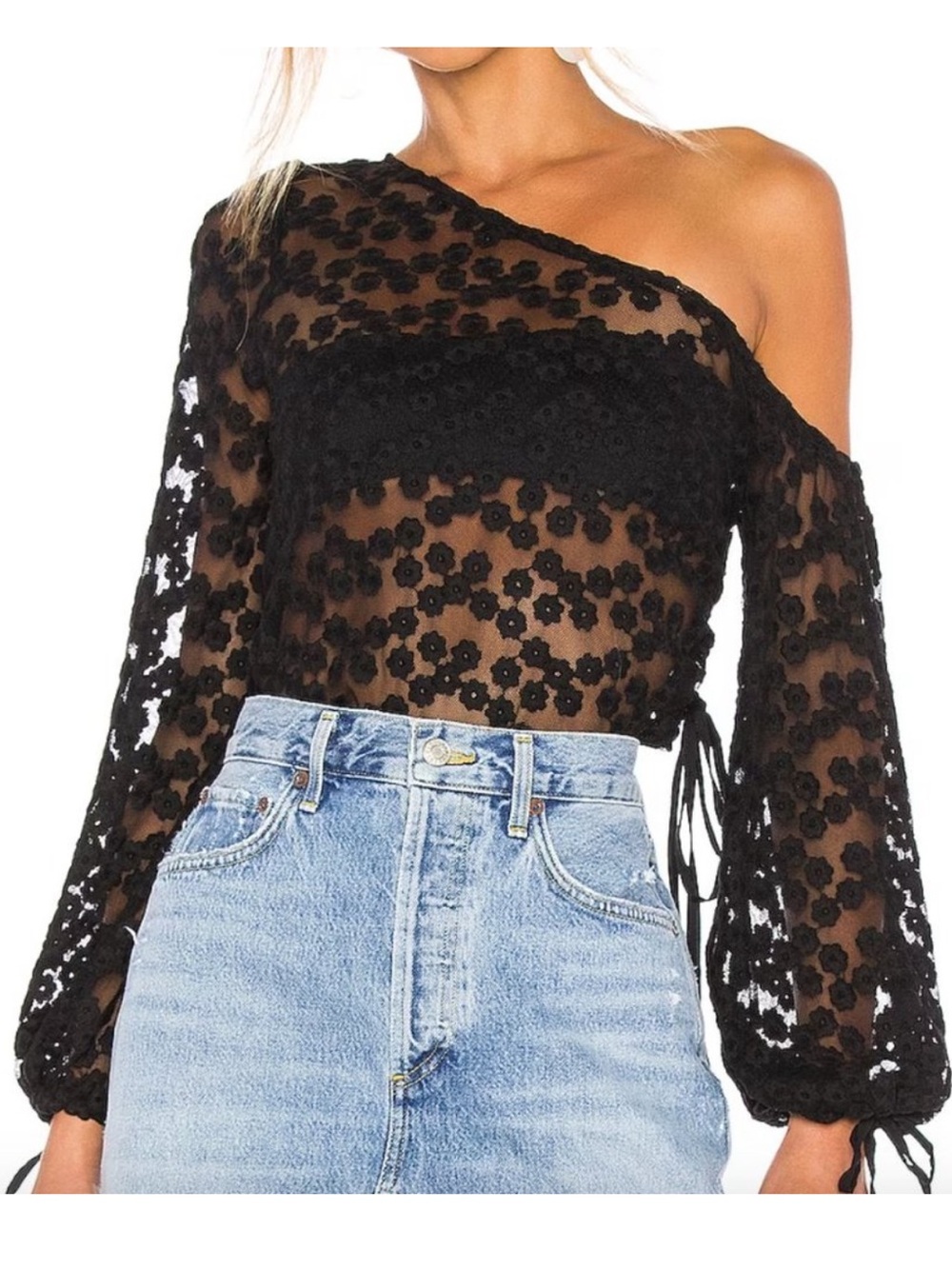 Majorelle Rosalie Top in black Sz M